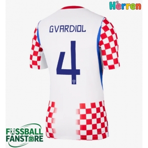 Kroatien Josko Gvardiol #4 Replik Heimtrikot WM 2026 Kurzarm